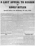 WWII London German Propoganda Photographic Print by  Anonymous
