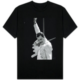 Queen Rock Group Freddie Mercury in Concert at St. James Park in Newcastle, 1986 T-Shirt
