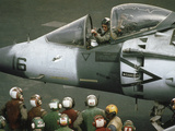 Saudi Arabia Army U.S. Marine Harrier Pilot Kuwait Crisis Photographic Print by Richard Ellis