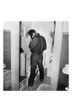 James Dean in Restroom Posters by Frank Worth