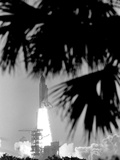 Challenger Liftoff 1984 Photographic Print by Phil Sandlin