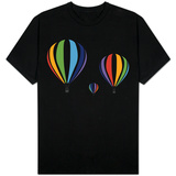 Rainbow Hot Air Balloons T-shirts