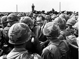Nixon Visits Troops in Vietnam Photographic Print by  Associated Press