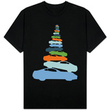 Colorful Car Pile Up T-shirts