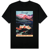 Banff, Alberta, Canada - Overview of the Banff Springs Hotel Poster T-shirts