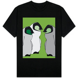 Baby Penguins in Green T-shirts