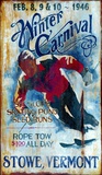 Ski Stowe Vintage Wood Sign