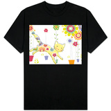Miss Kitty Enjoys Flowers Shirts