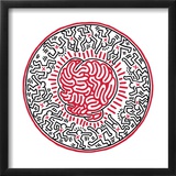 Untitled, 1985 Framed Giclee Print by Keith Haring