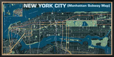 Manhattan Subway Map Posters