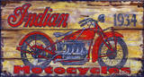 Indian 1934 Vintage Wood Sign