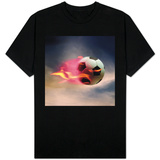 Flaming Soccer Ball T-Shirts Flaming Soccer Ball T-Shirts