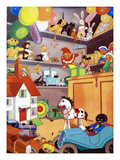 Infant School Illustrations, UK Posters