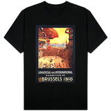Brussels, Belgium - Lebaudy Airship with World Flags at Expo T-Shirts