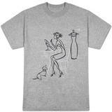 Woman at Makeup Mirror T-shirts