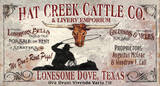 Lonesome Dove Vintage Placa de madeira