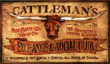 Cattleman's Vintage Wood Sign