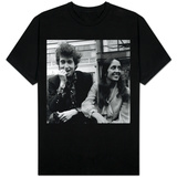Bob Dylan American Folk Singer with Joan Baez in the Savoy Gardens on the Thames Embankment, 1965 T-Shirts