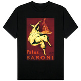 Pates Baroni Vintage Poster - Europe T-Shirts Pates Baroni Vintage Poster - Europe T-Shirts