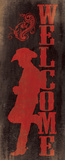 Welcome Cowboy Wall Sign