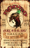 Bronco Rodeo Wood Sign