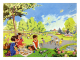 Infant School Illustrations, UK Posters
