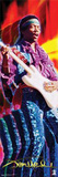 Jimi Hendrix - Playing Guitar, Trippy Prints