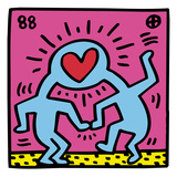 Pop Shop (Heart) Gicléedruk van Keith Haring