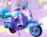 Vintage Vespa Poster
