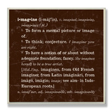 Imagine Definition Inspiration Wood Sign