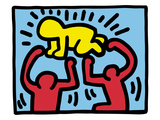 Pop Shop (Radiant Baby) Gicléedruk van Keith Haring Pop Shop (Radiant Baby) Gicléedruk van Keith Haring