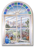 Stained Glass Window Wood Sign