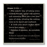 Dream Definition Inspiration Wood Sign