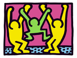Pop Shop (Family) Gicléedruk van Keith Haring