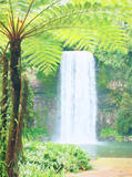 Milla Milla Falls Stretched Canvas Print