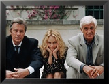 Jean-Paul Belmondo, Alain Delon, Vanessa Paradis: Une chance sur deux, 1998 Framed Photographic Print by Patrick Camboulive