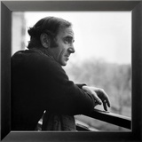 One of France's Greatest Pop Singers, Charles Aznavour Gerahmter Fotografie-Druck