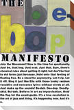 Be-Bop Manifesto Stretched Canvas Print