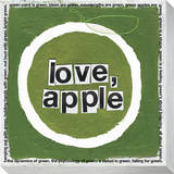 Love Apple Stretched Canvas Print