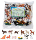Farm Babies Hand Painted Replica Toys 48 pieces Toy