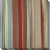 Soft Thin Vertical Stripes Warm Multicolor Impressão em tela esticada