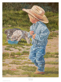 Little Boy Blue Art par June Dudley