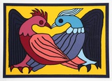 Two Kissing Doves Limited Edition by Victor Delfin