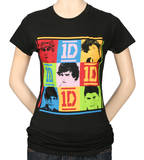Juniors: 1D - 9 Squares T-Shirts