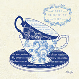 Blue Cups II Poster by Stefania Ferri