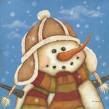 Snowman I Posters by Kim Lewis