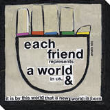 Each Friend Hand Stretched Canvas Print