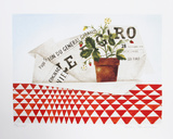 Strawberry Plant and Figaro Limited Edition by Mary Faulconer