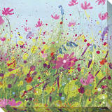 Wildflowers Stretched Canvas Print by Laura Hughes