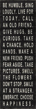 Be Humble Prints